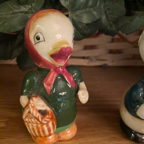 ADORABLE GIRL AND BOY DUCK SALT AND PEPPER SHAKERS - Picture 5 of 5